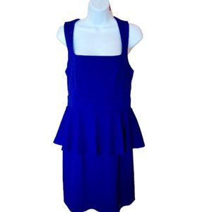 Royal Blue Peplum Dress Size Mediium